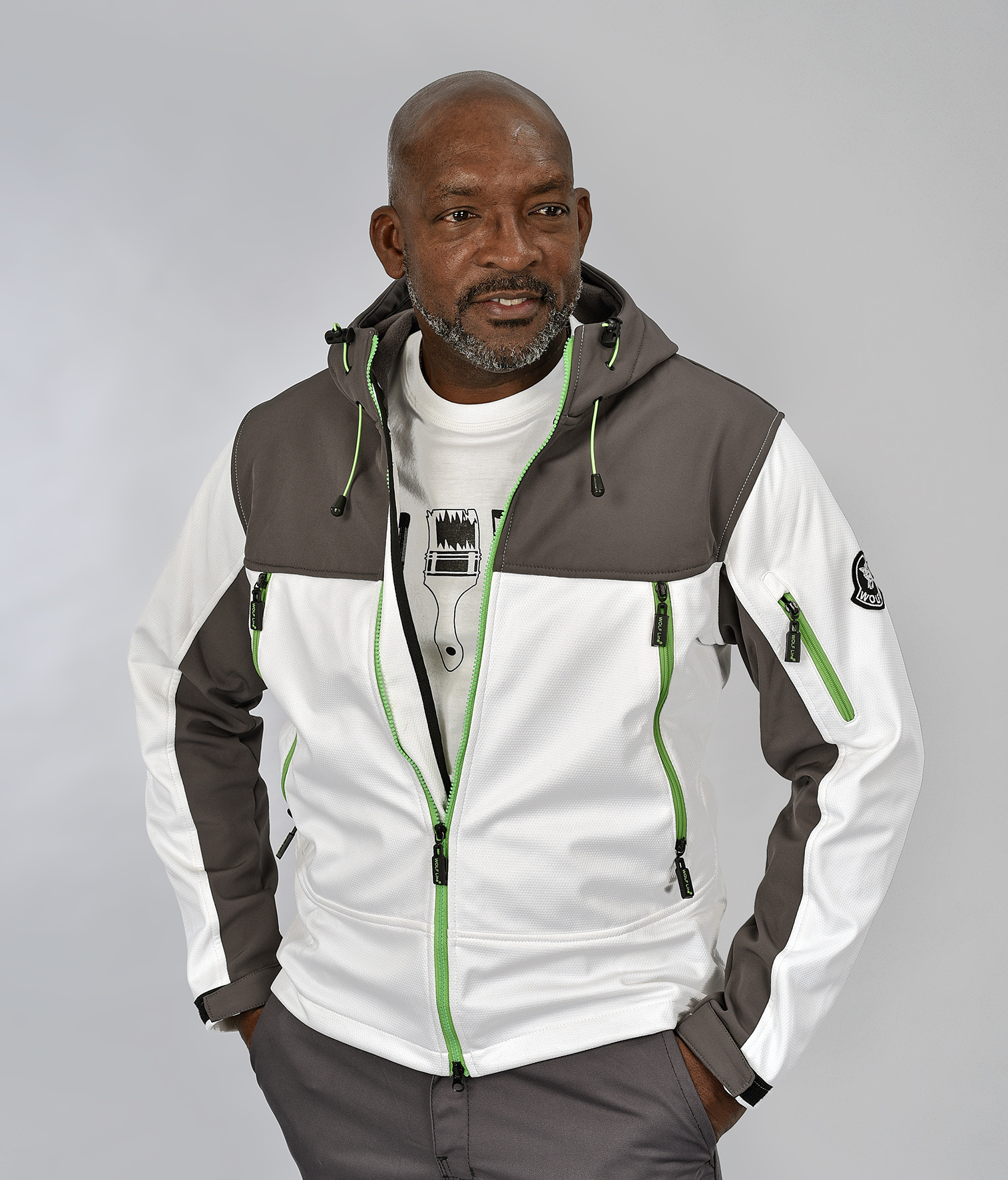 Wolf Line - Samoa Jacket Softshell wit