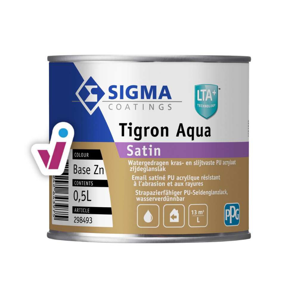 Sigma Tigron Aqua Satin 0,5L bij Tintrio