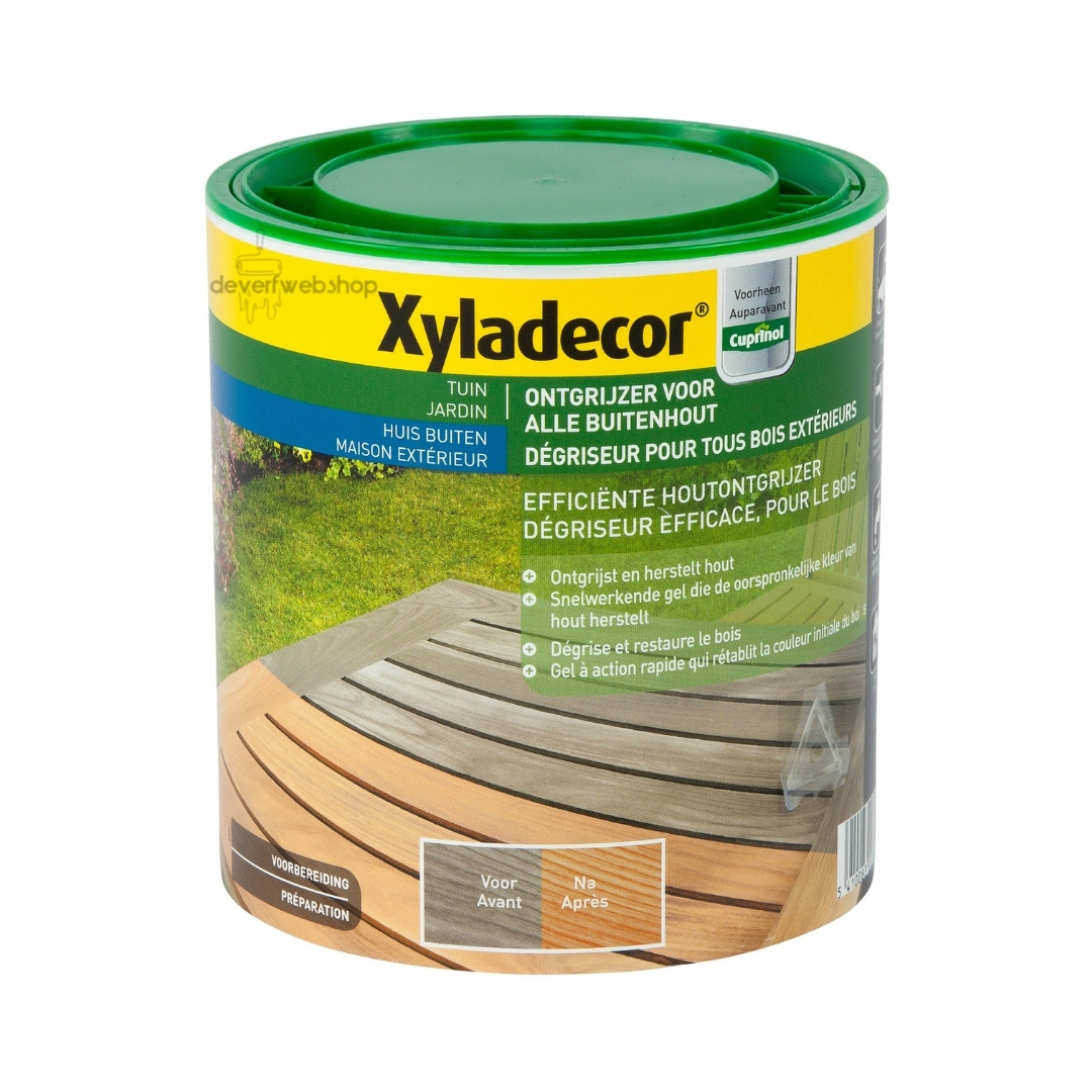 Xyladecor Ontgrijzer voor alle Buitenhout Xyladecor Ontgrijzer voor alle Buitenhout