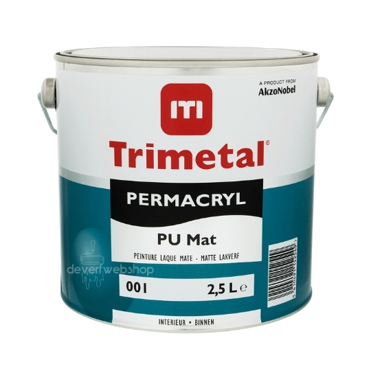 Trimetal Permacryl PU Mat - Wit