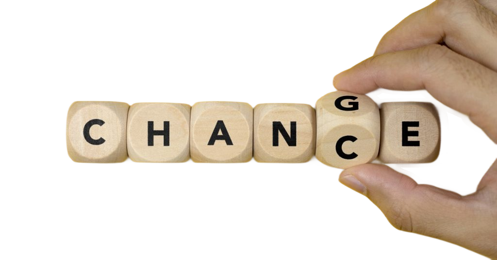 Chance / Change wooden blocks